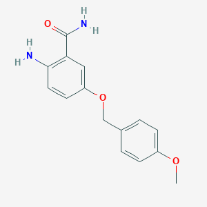 2-Amino-5-[(4-methoxyphenyl)methoxy]benzamide
