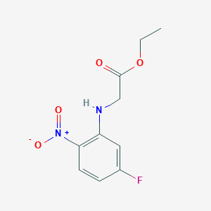 5-Fluoro-2-nitroanilinoacetic acid ethyl ester