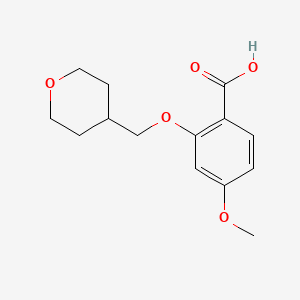 4-Methoxy-2-((tetrahydro-2H-pyran-4-yl)methoxy)benzoic acid