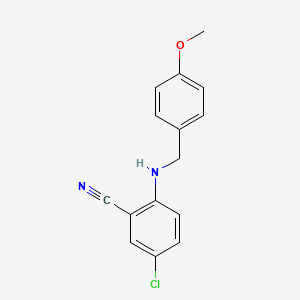 5-Chloro-2-(4-methoxy-benzylamino)-benzonitrile