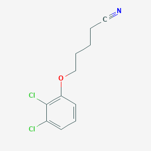 molecular formula C11H11Cl2NO B7858823 5-(2,3-Dichloro-phenoxy)pentanenitrile 