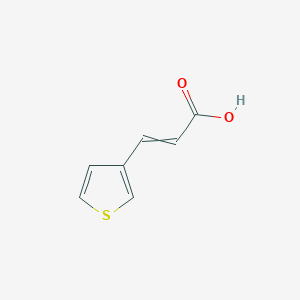 molecular formula C7H6O2S B7858845 3-Thiophen-3-ylprop-2-enoic acid 