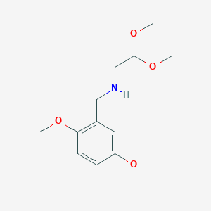 molecular formula C13H21NO4 B7858851 (2,5-Dimethoxybenzyl)-(2,2-dimethoxyethyl)amine 