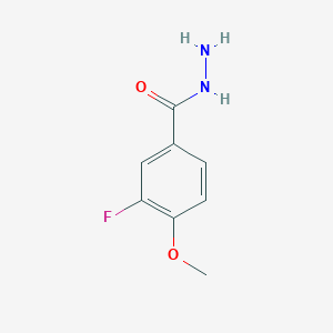 molecular formula C8H9FN2O2 B7858878 3-氟-4-甲氧基苯甲酰肼 