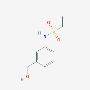 molecular formula C9H13NO3S B7858879 N-(3-(Hydroxymethyl)phenyl)ethanesulfonamide 