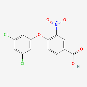 molecular formula C13H7Cl2NO5 B7858889 4-(3,5-Dichlorophenoxy)-3-nitrobenzoic acid 