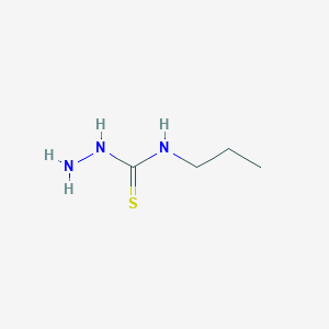 molecular formula C4H11N3S B078589 正丙基肼基碳硫酰胺 CAS No. 13431-35-1