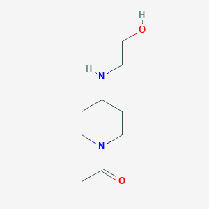 molecular formula C9H18N2O2 B7858908 1-[4-(2-Hydroxy-ethylamino)-piperidin-1-yl]-ethanone 