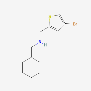 molecular formula C12H18BrNS B7858916 [(4-Bromothiophen-2-yl)methyl](cyclohexylmethyl)amine 