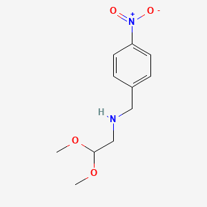 molecular formula C11H16N2O4 B7858931 2,2-Dimethoxy-N-(4-nitrobenzyl)ethanamine 