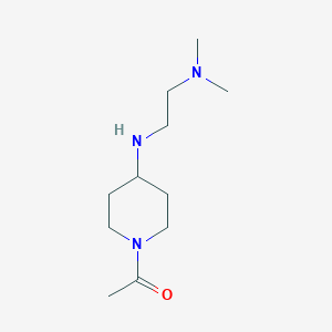 molecular formula C11H23N3O B7858939 1-(4-{[2-(Dimethylamino)ethyl]amino}piperidino)-1-ethanone 