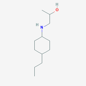 molecular formula C12H25NO B7858957 1-[(4-Propylcyclohexyl)amino]propan-2-ol 