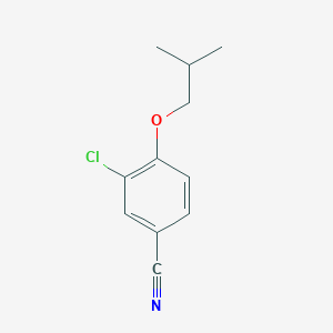 molecular formula C11H12ClNO B7858999 3-Chloro-4-isobutoxybenzonitrile 
