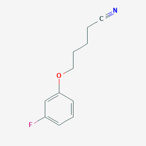 molecular formula C11H12FNO B7859091 5-(3-Fluoro-phenoxy)pentanenitrile 