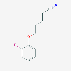 molecular formula C11H12FNO B7859098 5-(2-Fluoro-phenoxy)pentanenitrile 