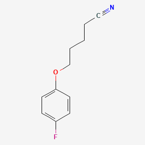 molecular formula C11H12FNO B7859106 5-(4-Fluoro-phenoxy)pentanenitrile 
