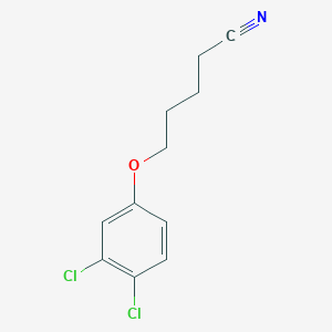 molecular formula C11H11Cl2NO B7859114 5-(3,4-Dichloro-phenoxy)pentanenitrile 