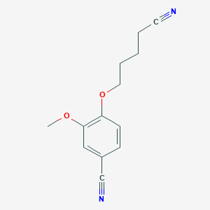 molecular formula C13H14N2O2 B7859131 4-(4-Cyanobutoxy)-3-methoxybenzonitrile 