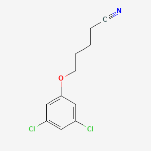 molecular formula C11H11Cl2NO B7859139 5-(3,5-Dichloro-phenoxy)pentanenitrile 