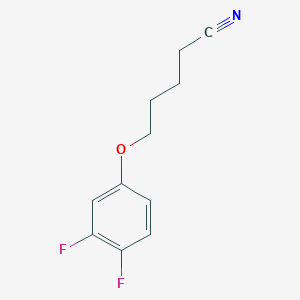 molecular formula C11H11F2NO B7859140 5-(3,4-Difluoro-phenoxy)pentanenitrile 