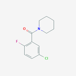 molecular formula C12H13ClFNO B7859164 1-(5-Chloro-2-fluorobenzoyl)piperidine 
