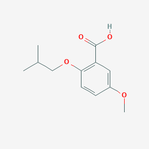 molecular formula C12H16O4 B7859177 2-Isobutoxy-5-methoxybenzoic acid 