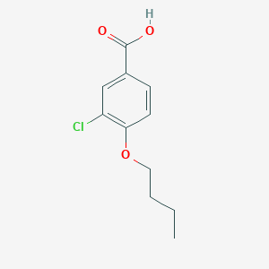 molecular formula C11H13ClO3 B7859193 4-Butoxy-3-chlorobenzoic acid 