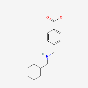 molecular formula C16H23NO2 B7859198 Methyl 4-(((cyclohexylmethyl)amino)methyl)benzoate 