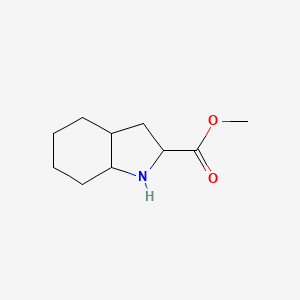 molecular formula C10H17NO2 B7859202 methyl octahydro-1H-indole-2-carboxylate 