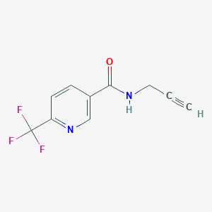 molecular formula C10H7F3N2O B7859220 N-(Prop-2-yn-1-yl)-6-(trifluoromethyl)nicotinamide 
