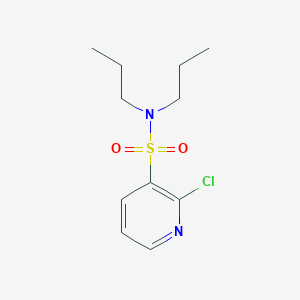 molecular formula C11H17ClN2O2S B7859235 2-chloro-N,N-dipropylpyridine-3-sulfonamide 