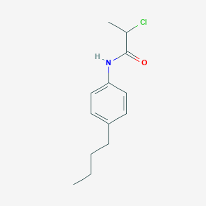 molecular formula C13H18ClNO B7859247 N-(4-butylphenyl)-2-chloropropanamide 