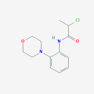 molecular formula C13H17ClN2O2 B7859253 2-chloro-N-(2-morpholin-4-ylphenyl)propanamide 