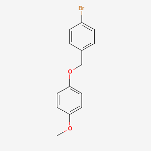 molecular formula C14H13BrO2 B7859282 4-Bromobenzyl-(4-methoxyphenyl)ether 