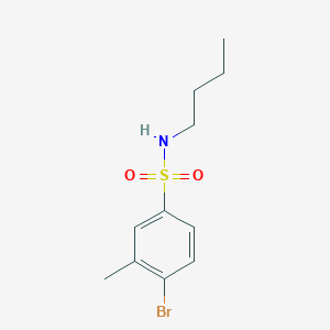 molecular formula C11H16BrNO2S B7859301 4-bromo-N-butyl-3-methylbenzenesulfonamide 