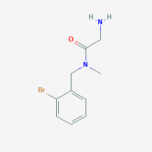 molecular formula C10H13BrN2O B7859334 2-Amino-N-(2-bromobenzyl)-N-methylacetamide 