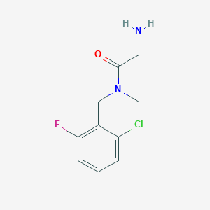 molecular formula C10H12ClFN2O B7859347 2-Amino-N-(2-chloro-6-fluoro-benzyl)-N-methyl-acetamide 