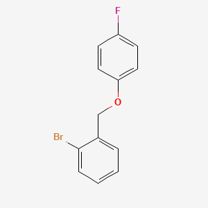 molecular formula C13H10BrFO B7859422 2-Bromobenzyl-(4-fluorophenyl)ether 