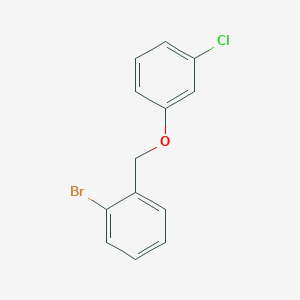 molecular formula C13H10BrClO B7859426 2-Bromobenzyl-(3-chlorophenyl)ether 