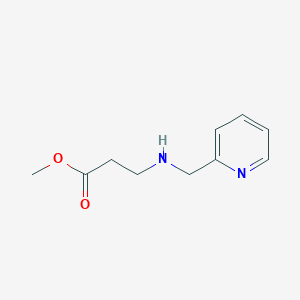 molecular formula C10H14N2O2 B7859514 Methyl 3-((pyridin-2-ylmethyl)amino)propanoate 