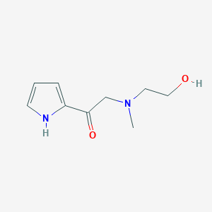 molecular formula C9H14N2O2 B7859527 2-[(2-Hydroxy-ethyl)-methyl-amino]-1-(1H-pyrrol-2-yl)-ethanone 