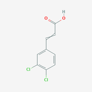 molecular formula C9H6Cl2O2 B7859549 3-(3,4-Dichlorophenyl)prop-2-enoic acid 