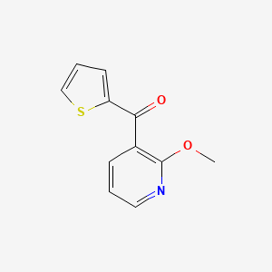 molecular formula C11H9NO2S B7859618 2-Methoxy-3-thenoylpyridine 