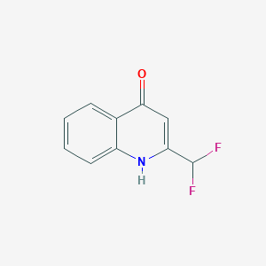 molecular formula C10H7F2NO B7859634 2-(Difluoromethyl)-4-hydroxyquinoline 