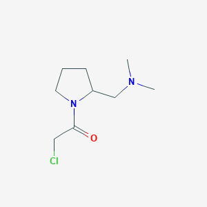 molecular formula C9H17ClN2O B7859645 2-Chloro-1-(2-dimethylaminomethyl-pyrrolidin-1-yl)-ethanone 