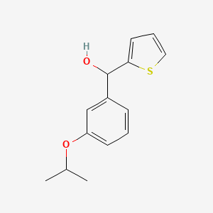 molecular formula C14H16O2S B7859687 3-iso-Propoxyphenyl-(2-thienyl)methanol 