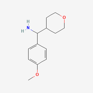 (4-Methoxyphenyl)(tetrahydro-2H-pyran-4-yl)methanamine