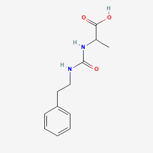 2-(2-Phenylethylcarbamoylamino)propanoic acid