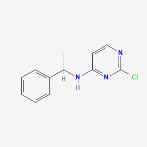 molecular formula C12H12ClN3 B7859772 N-(2-chloro-4-pyrimidinyl)-N-(1-phenylethyl)amine CAS No. 71406-75-2