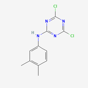 molecular formula C11H10Cl2N4 B7859773 4,6-dichloro-N-(3,4-dimethylphenyl)-1,3,5-triazin-2-amine 